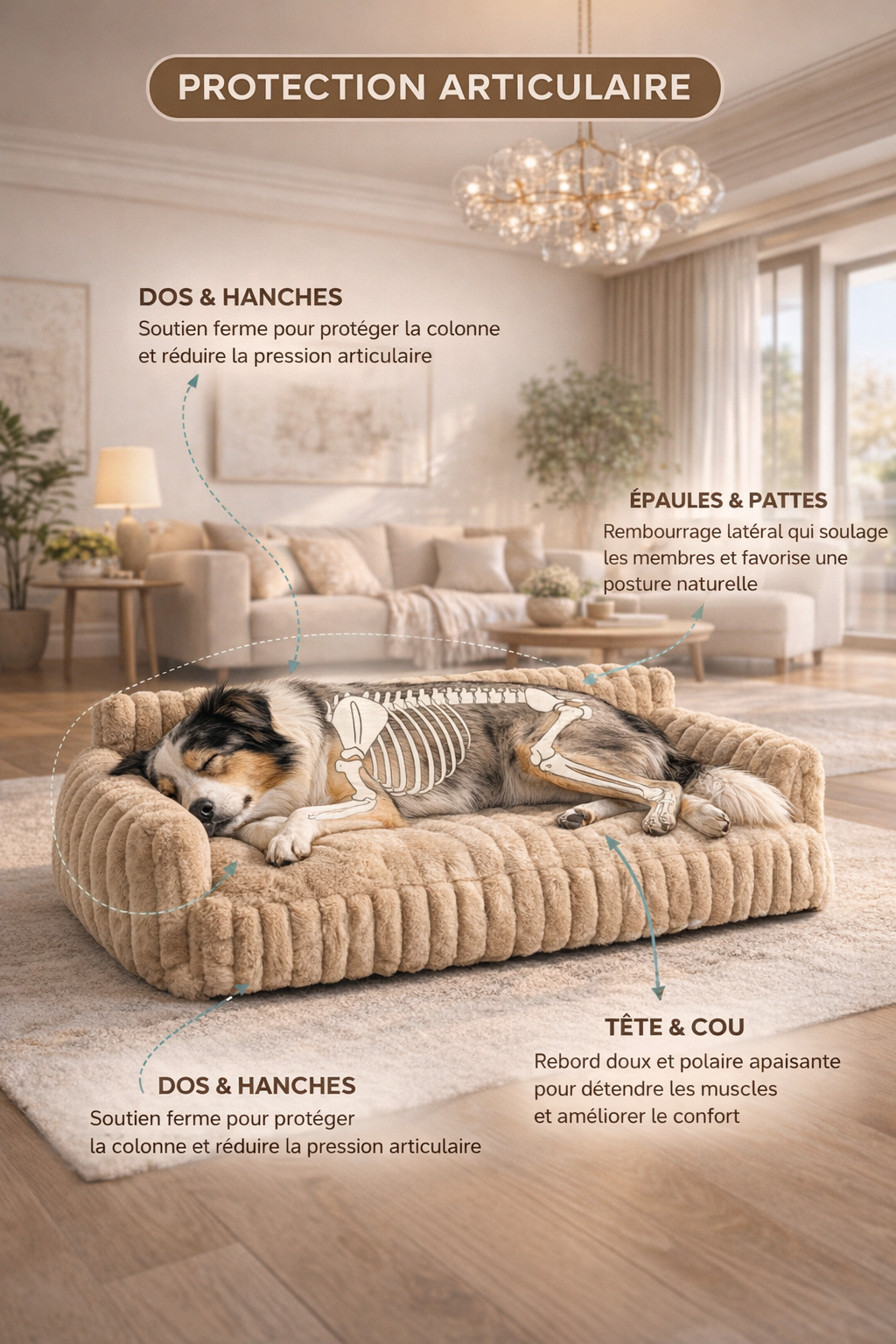 Le Nuage Orthopédique™ — Lit pour chien orthopédique