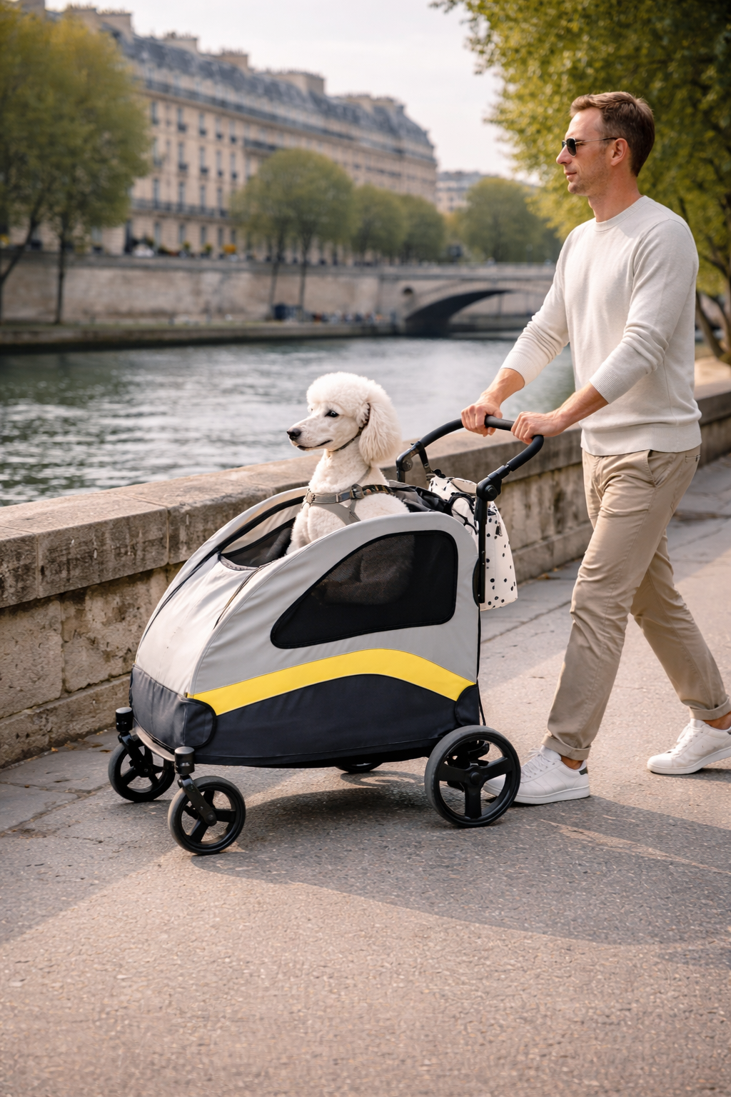 JoliRoll™ — Poussette Confort Grand Chien