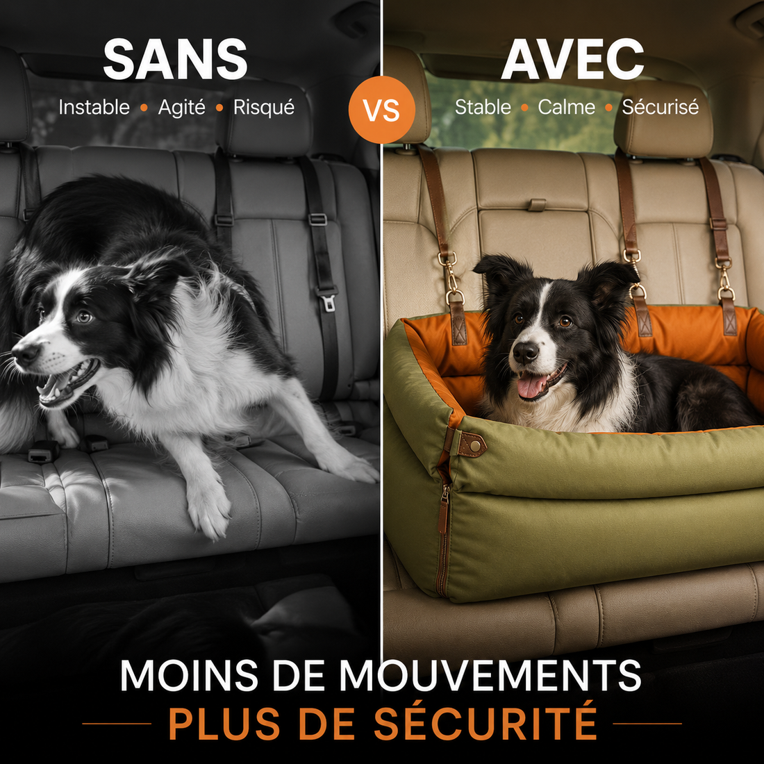 Le Voyageur™ — Siège auto pour grand chien