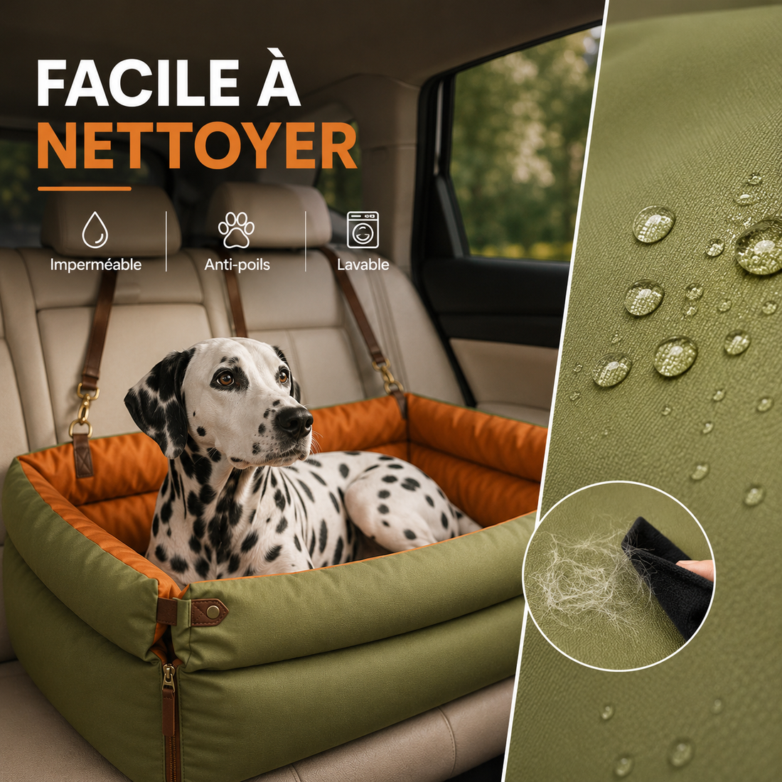 Le Voyageur™ — Siège auto pour grand chien