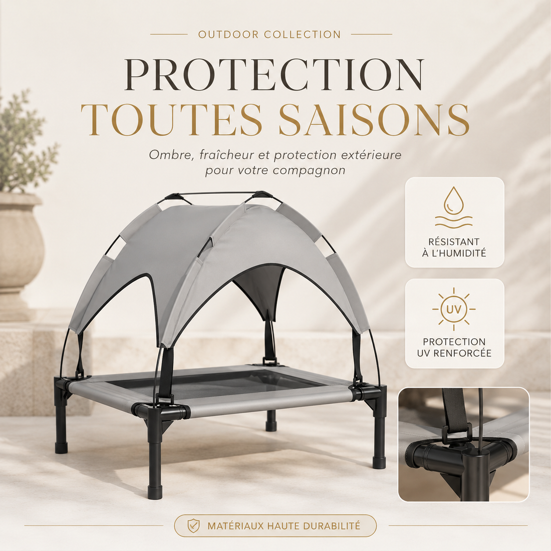 Le Perchoir Fraîcheur™ — Lit surélevé pour chien